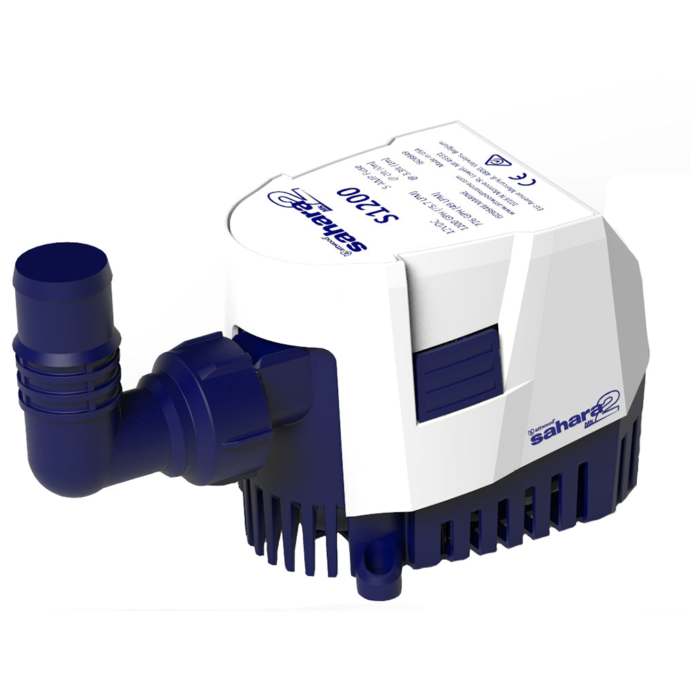 Attwood Sahara MK2 S1200 Bilge Pump 1200 GPH - 12V Automatic Marine Pump
