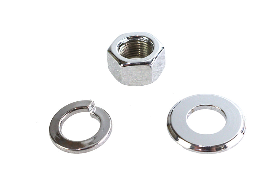 Colony Chrome Front Axle Nut and Washer Kit for Harley Davidson XL Models (1973-1982)