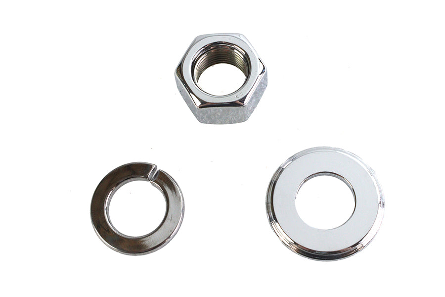 Colony Chrome Front Axle Nut and Washer Kit for Harley Davidson XL Models (1973-1982)