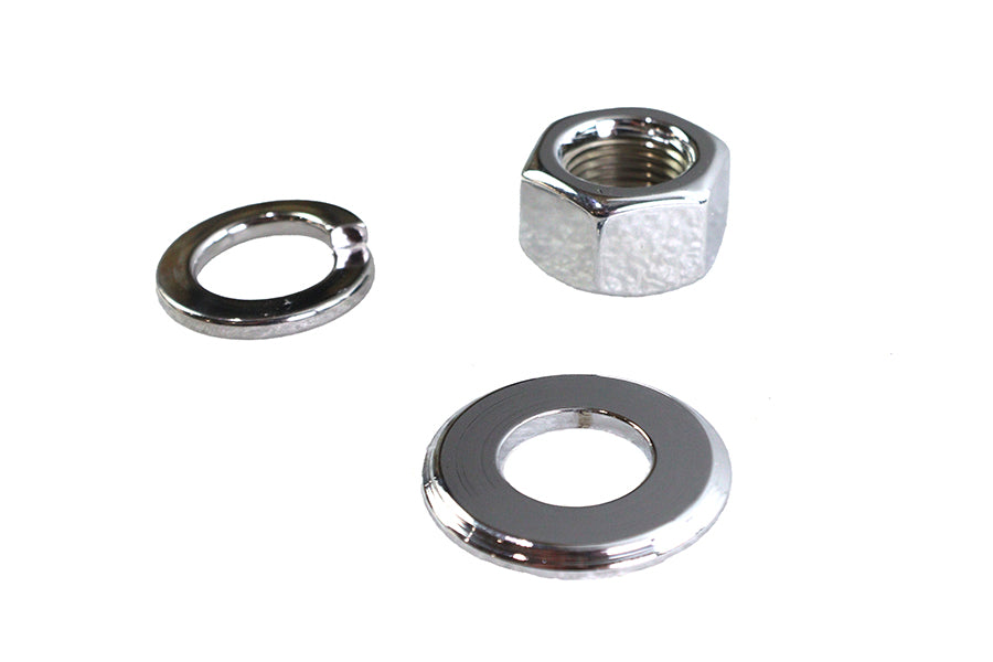 Colony Chrome Front Axle Nut and Washer Kit for Harley Davidson XL Models (1973-1982)