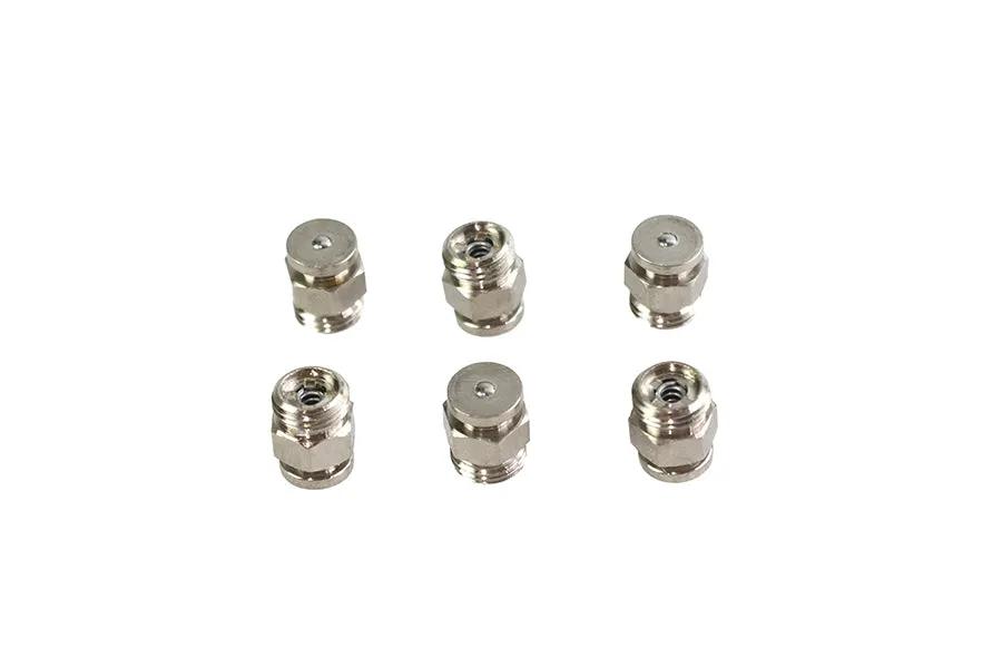 Colony 5/16 inch x 32 Thread Nickel Plated Brass Flat Top Grease Fitting for Harley Davidson WL Models by Colony