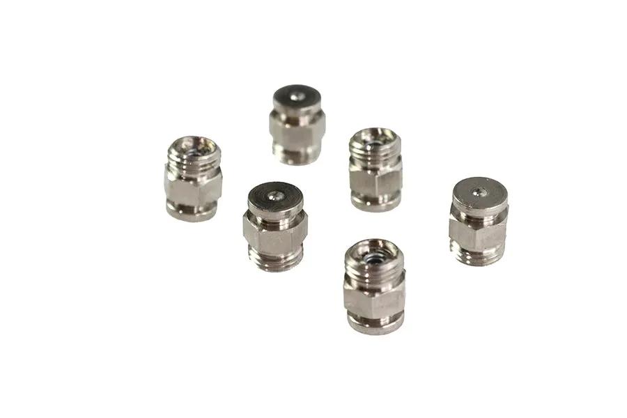 Colony 5/16 inch x 32 Thread Nickel Plated Brass Flat Top Grease Fitting for Harley Davidson WL Models by Colony