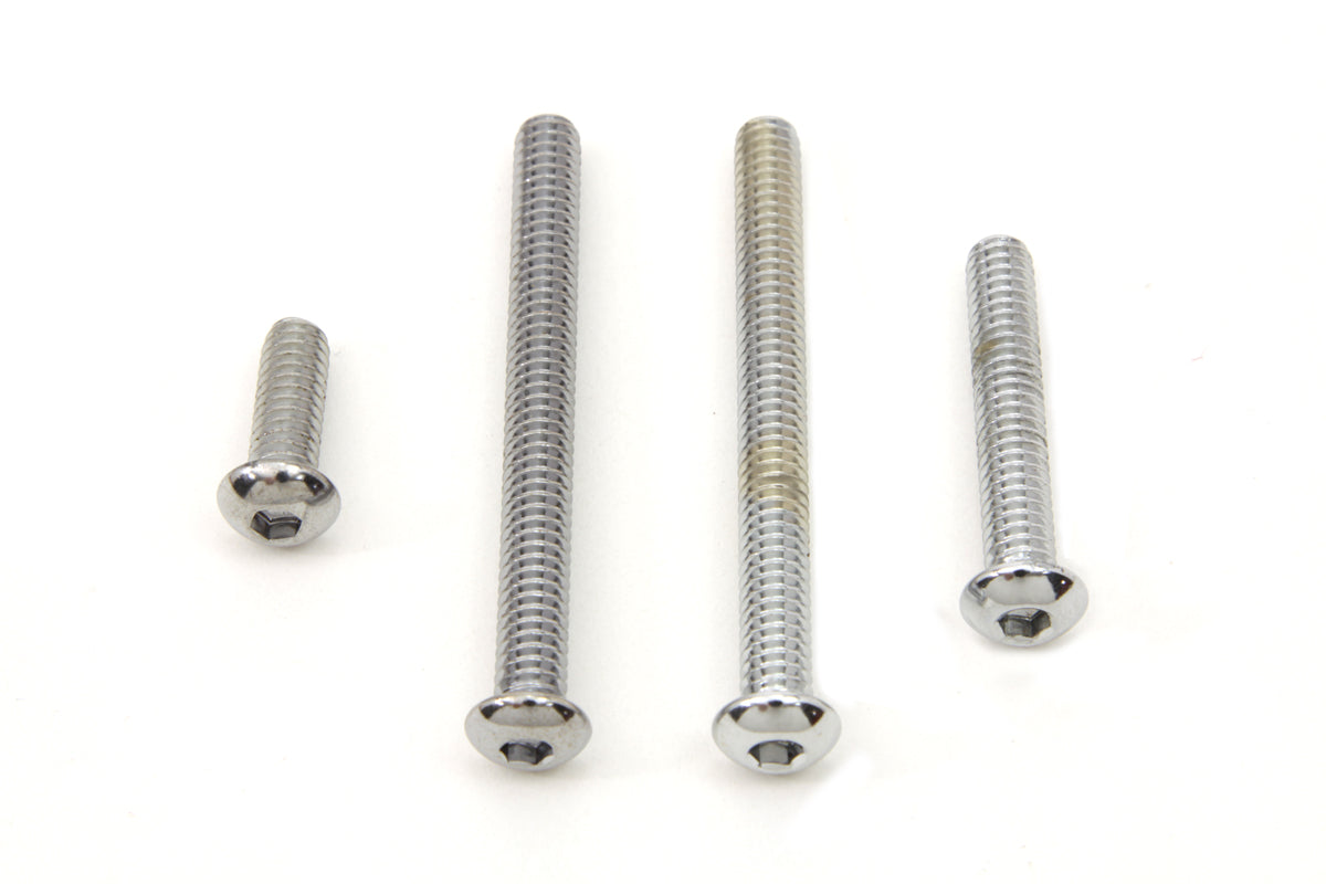Colony Chrome Dash Cover Allen Screw Set for Harley Davidson FXS 1977-1984