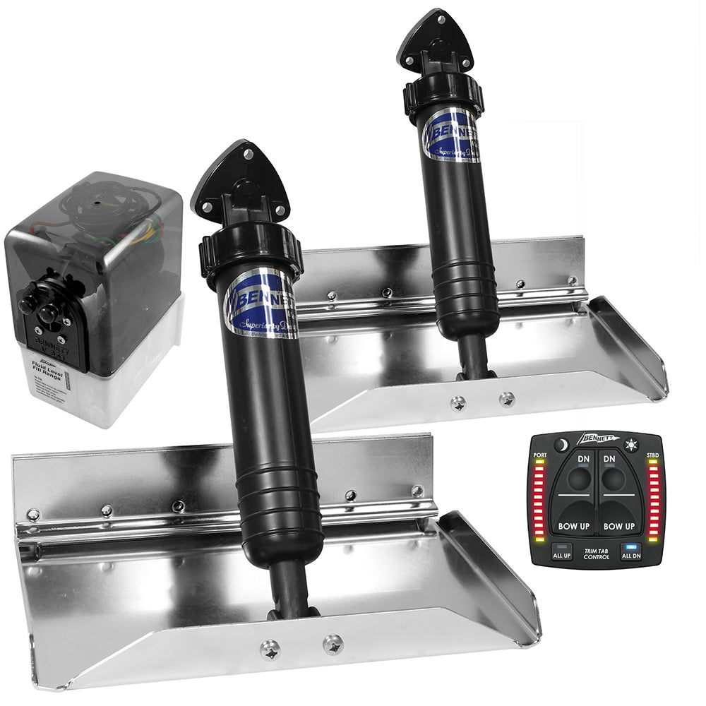 Bennett Marine 12x9 Sport Tab System with One Box Indication for Improved Boat Performance