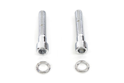 V-Twin Chrome Sprocket Cover Allen Screw Kit for Harley Davidson XL Models