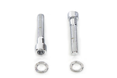 V-Twin Chrome Sprocket Cover Allen Screw Kit for Harley Davidson XL Models