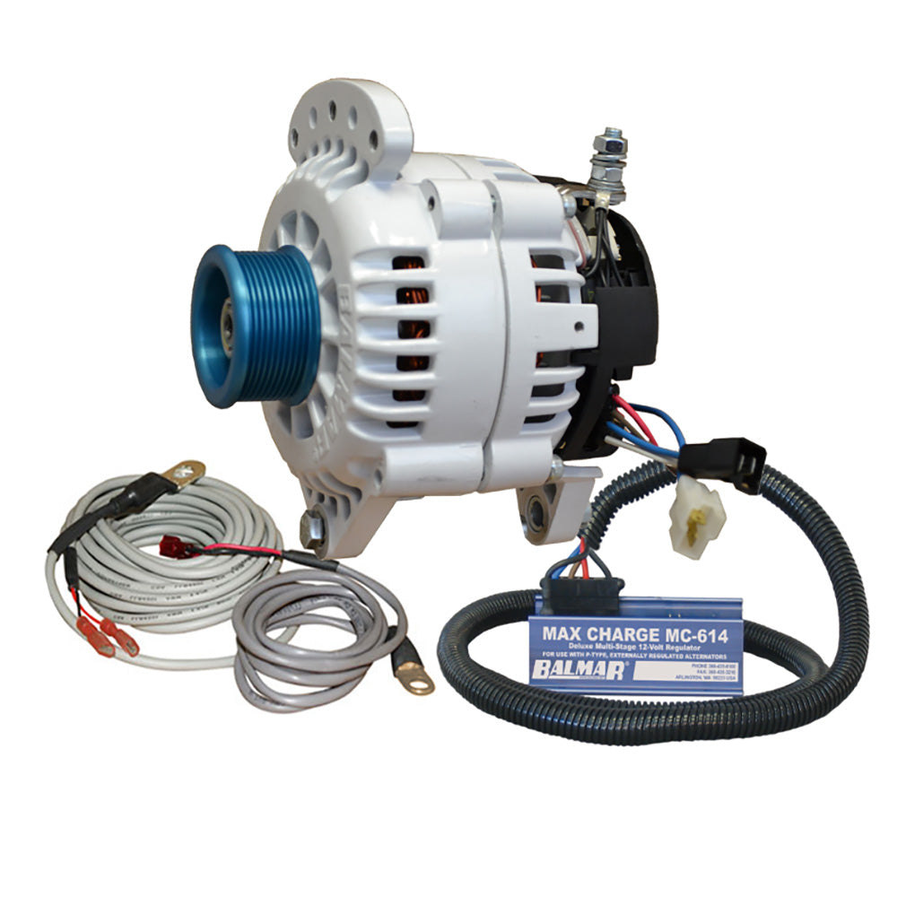 Balmar 100 AMP Alternator Kit with 12V Output and Dual Foot Saddle Mount – Model 60-YP-MC-100-J10