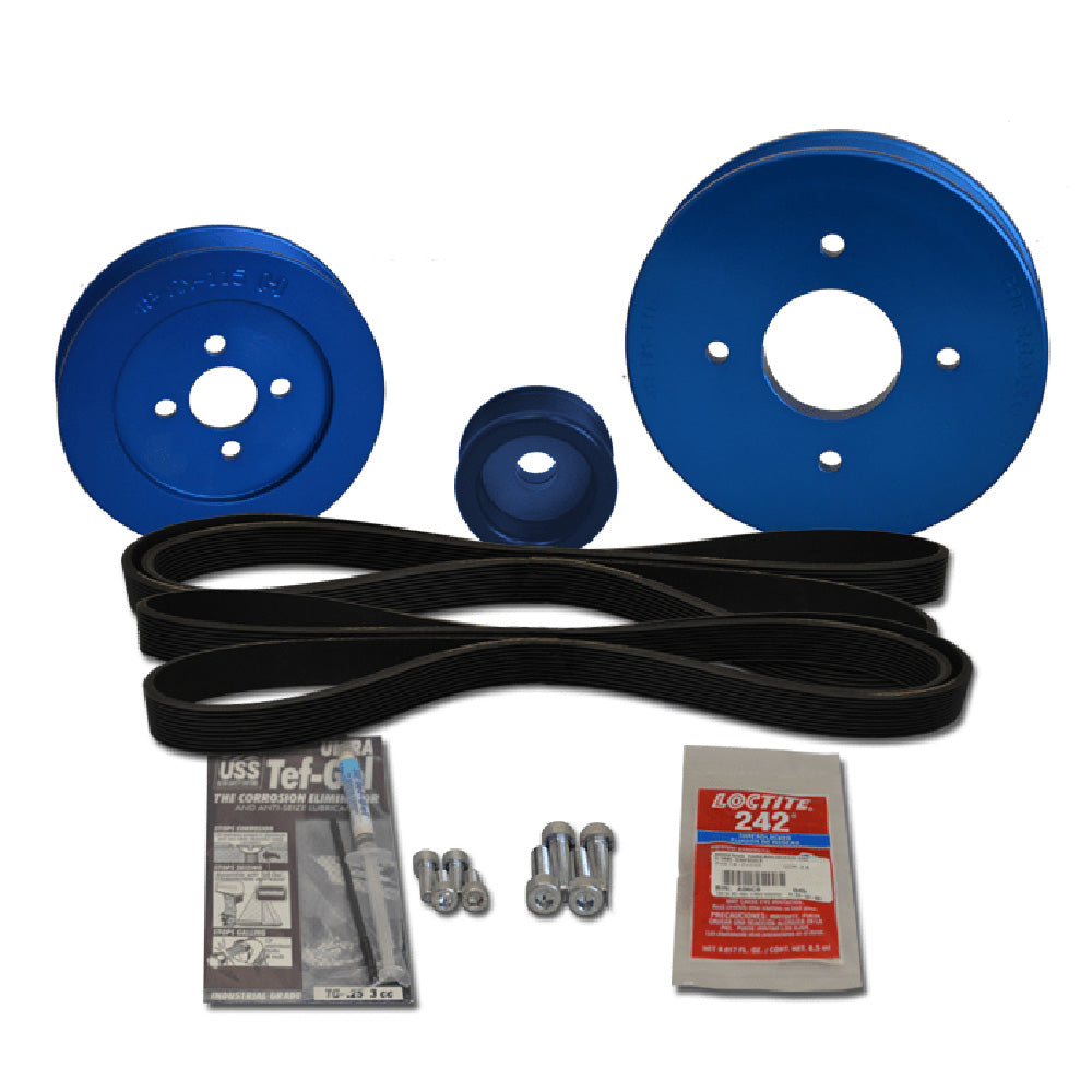 Balmar Pulley Kit for Yanmar 2GM20-F, 3GM30-F, 3GM-F – AltMount Serpentine Conversion Kit