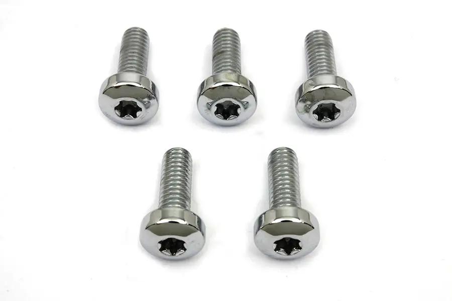 Colony Chrome Front Brake Disc Bolt Set for Harley Davidson XL (1984-1993) by Colony