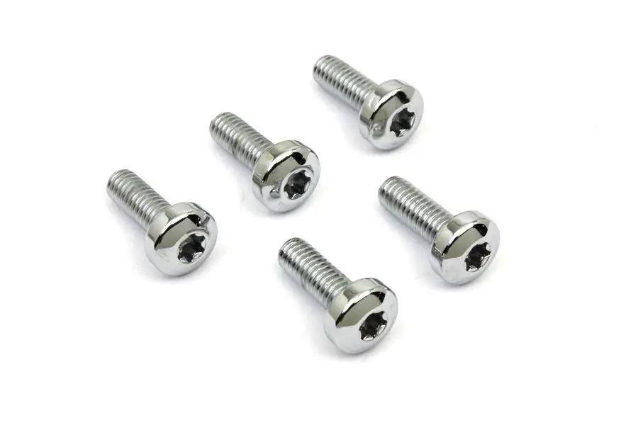 Colony Chrome Front Brake Disc Bolt Set for Harley Davidson XL (1984-1993) by Colony