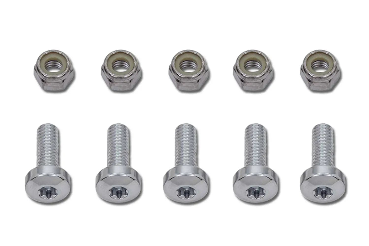 Colony Chrome Front Brake Disc Bolt Kit for Harley Davidson FXST by Colony