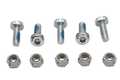 V-Twin Chrome Front Brake Disc Bolt Set for Harley Davidson FXST (1984-1993)