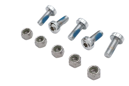 V-Twin Chrome Front Brake Disc Bolt Set for Harley Davidson FXST (1984-1993)