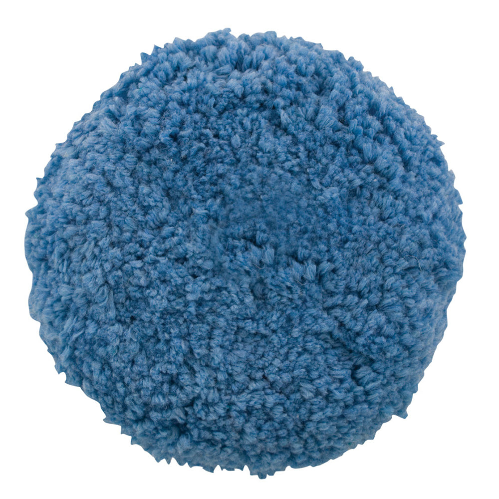 Presta Blue Blended Wool Medium Cutting Pad - 9 Inch Screw-On Pad for Automotive Polishing