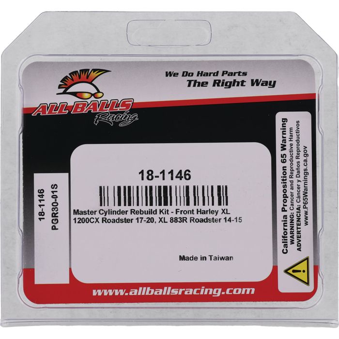 All Balls Racing Master Cylinder Rebuild Kit 18-1146 for Motorcycle Maintenance
