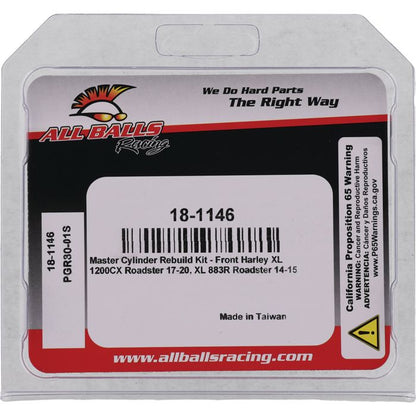 All Balls Racing Master Cylinder Rebuild Kit 18-1146 for Motorcycle Maintenance