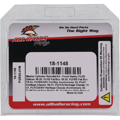 All Balls Racing Master Cylinder Rebuild Kit 18-1148
