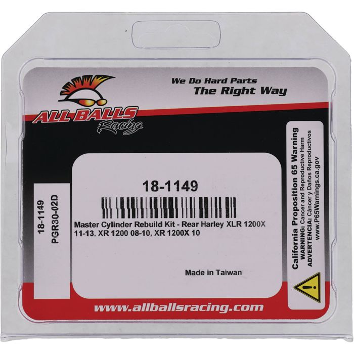 All Balls Racing Master Cylinder Rebuild Kit 18-1149
