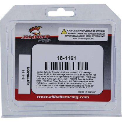 All Balls Racing Master Cylinder Rebuild Kit – Part Number 18-1161