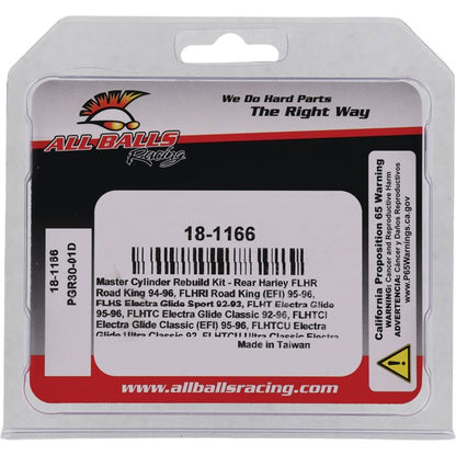 All Balls Racing Master Cylinder Rebuild Kit 18-1166