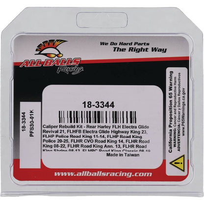 All Balls Racing Caliper Rebuild Kit 18-3344 for Motorcycle Brake Systems