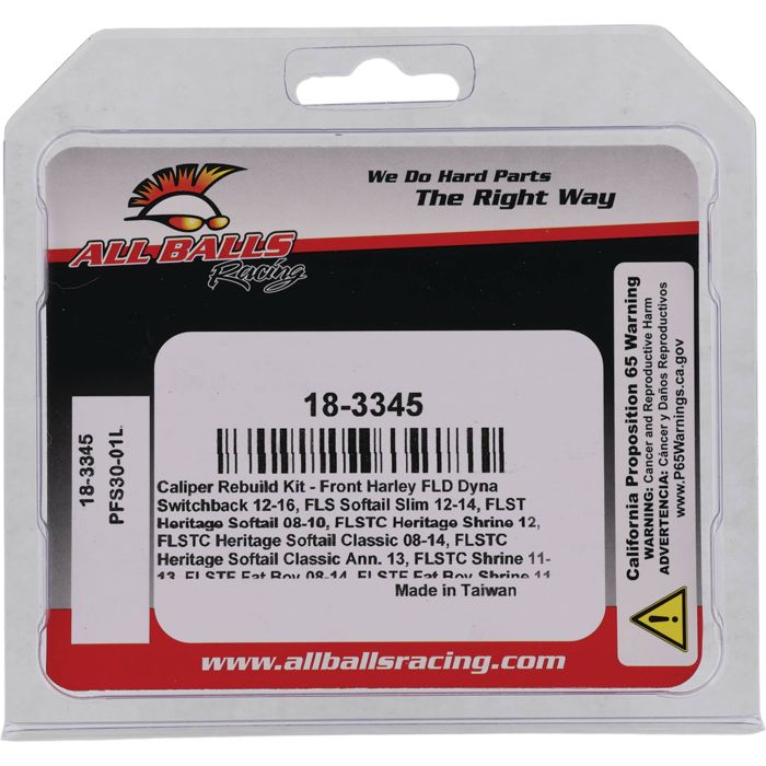 All Balls Racing Caliper Rebuild Kit 18-3345 for Motorcycle Brake System