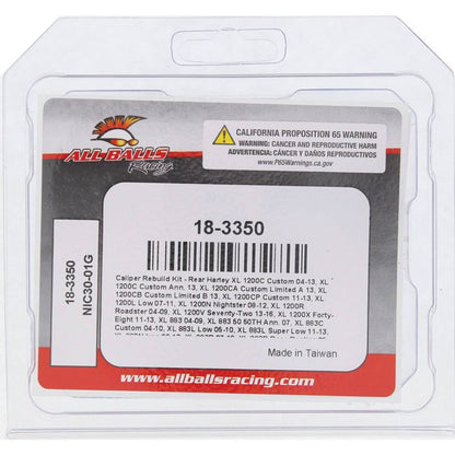 All Balls Racing Caliper Rebuild Kit 18-3350 for Motorcycle Brake Maintenance