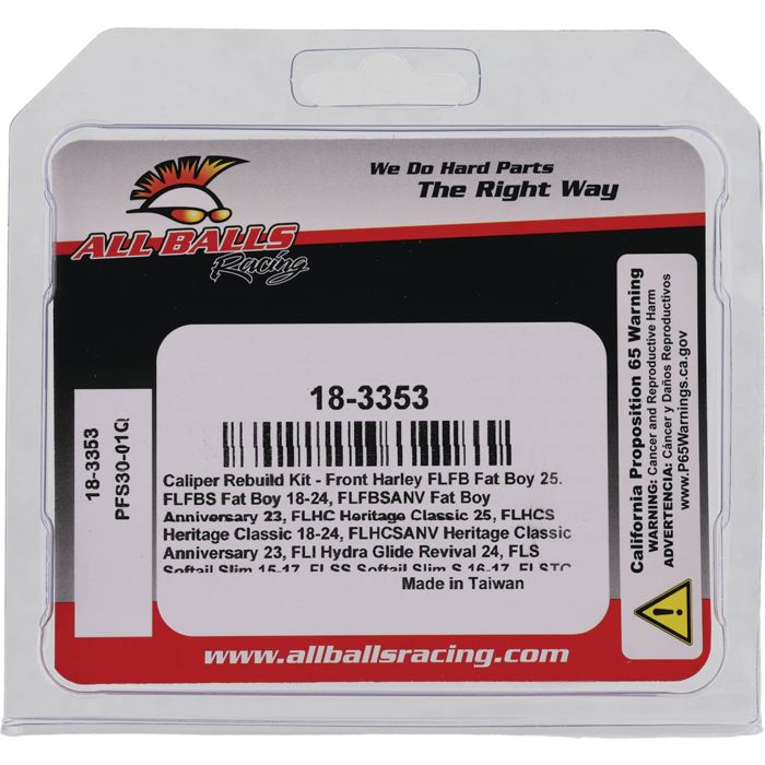 All Balls Racing Caliper Rebuild Kit 18-3353 for Motorcycle Brake Maintenance