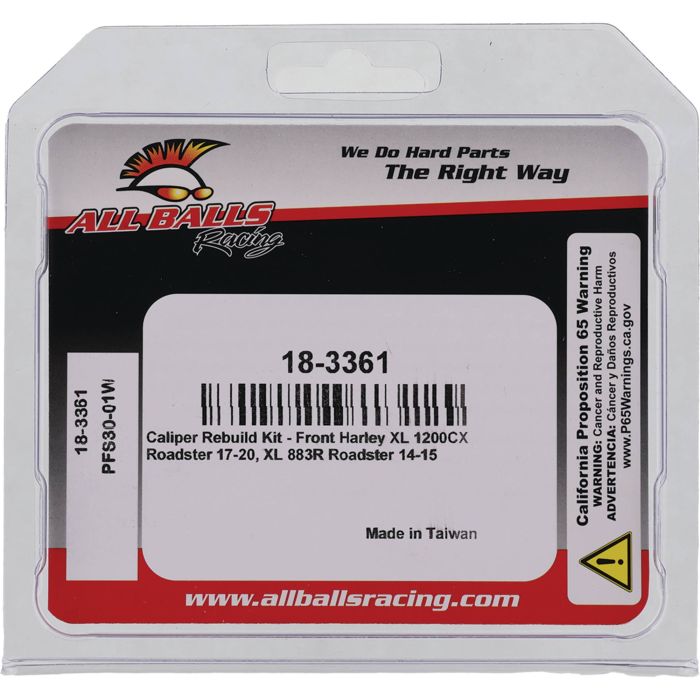 All Balls Racing Caliper Rebuild Kit 18-3361 for Motorcycle Brake Systems