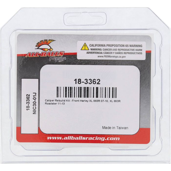 All Balls Racing Caliper Rebuild Kit - Part Number 18-3362