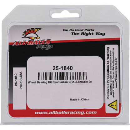 All Balls Racing Wheel Bearing Kit (Part #25-1840) for Enhanced Vehicle Performance