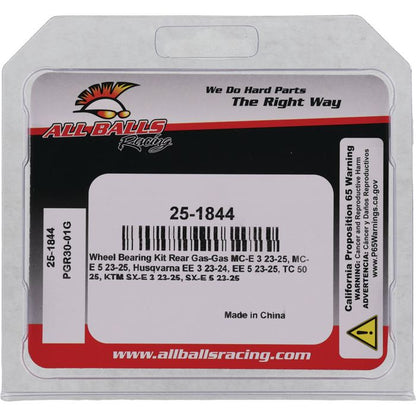 All Balls Racing Wheel Bearing Kit (Part No. 25-1844) for Enhanced Vehicle Performance