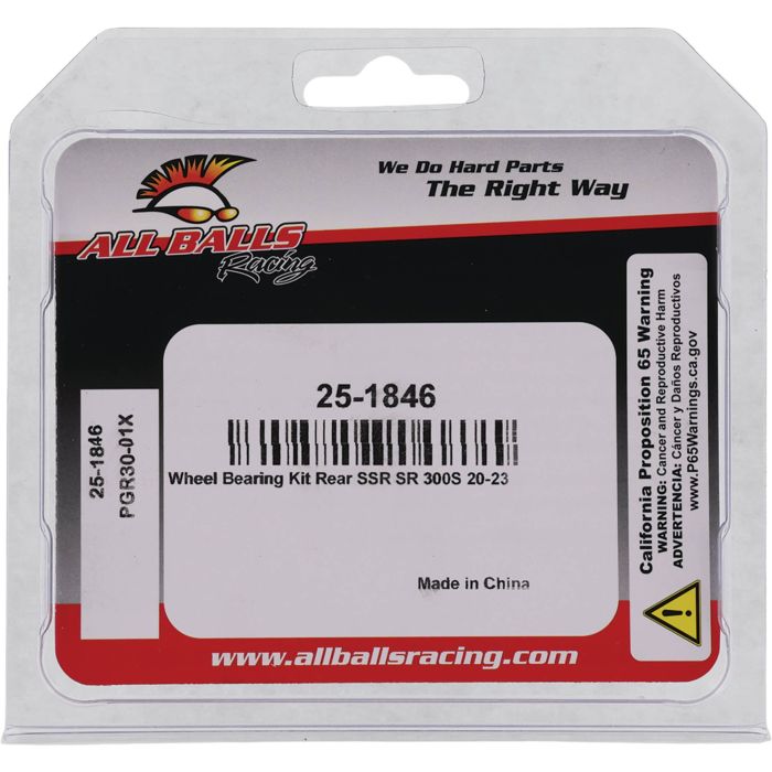 All Balls Racing Wheel Bearing Kit 25-1846 for Enhanced Motorcycle Performance