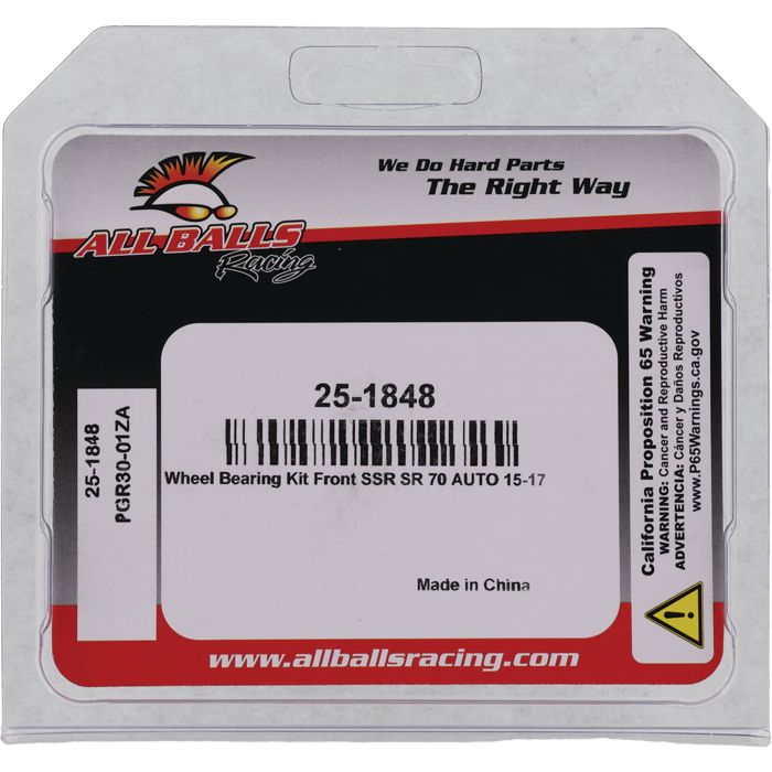 All Balls Racing Wheel Bearing Kit - Model 25-1848