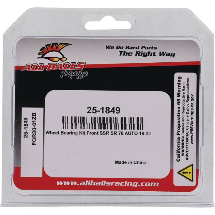 All Balls Racing Wheel Bearing Kit - Part No. 25-1849