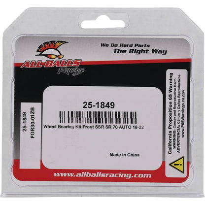 All Balls Racing Wheel Bearing Kit - Part No. 25-1849