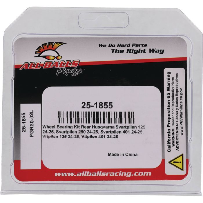 All Balls Racing Wheel Bearing Kit (Part #25-1855) for Enhanced Vehicle Performance