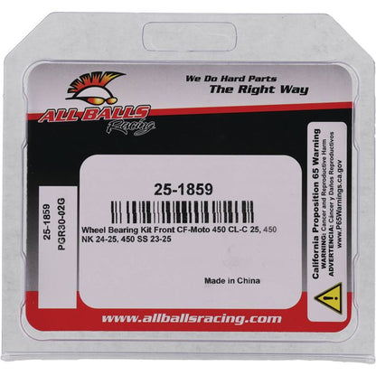 All Balls Racing Wheel Bearing Kit Part 25-1859 for Enhanced Wheel Performance