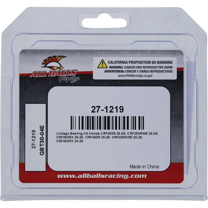 All Balls Racing Linkage Bearing Kit Part #27-1219 for Enhanced Suspension Performance