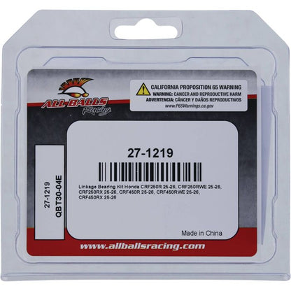 All Balls Racing Linkage Bearing Kit Part #27-1219 for Enhanced Suspension Performance