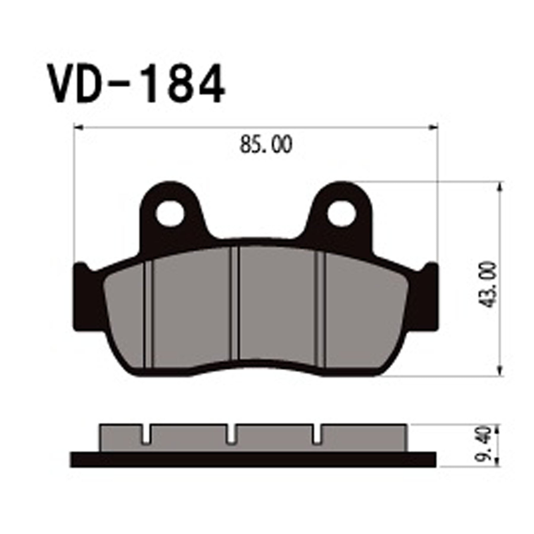 VESRAH Brake Pads VD-184 – Reliable Stop Solution for Your Vehicle