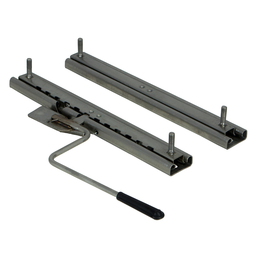 Springfield Marine 2-Piece Chair Slide Rails with Bent Handle - Durable Stainless Steel Construction