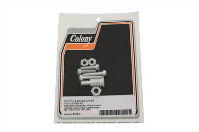 Colony Cadmium Lever Pivot Screw Kit for Harley Davidson FL (1941-1950)