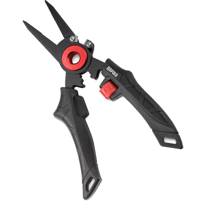 Rapala 7-Inch Elite Pliers with Cerakote Coating and Built-in Crimping Tool