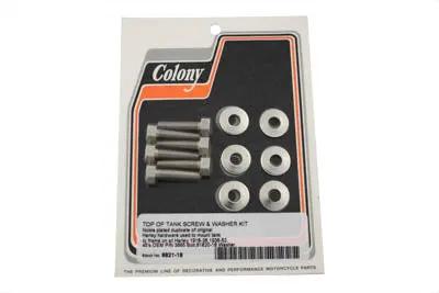 Colony Top of Gas Tank Screw Nickel for Harley Davidson 1918-1927 F & J Models by Colony