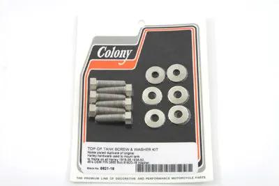 Colony Top of Gas Tank Screw Nickel for Harley Davidson 1918-1927 F & J Models by Colony