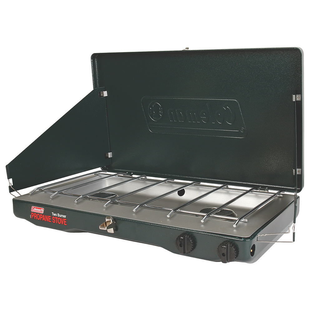 Coleman PerfectFlow 2-Burner Classic Stove - Propane for Camping and Outdoor Cooking