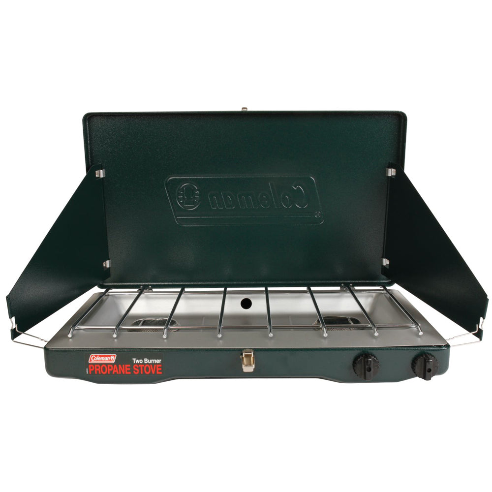 Coleman PerfectFlow 2-Burner Classic Stove - Propane for Camping and Outdoor Cooking