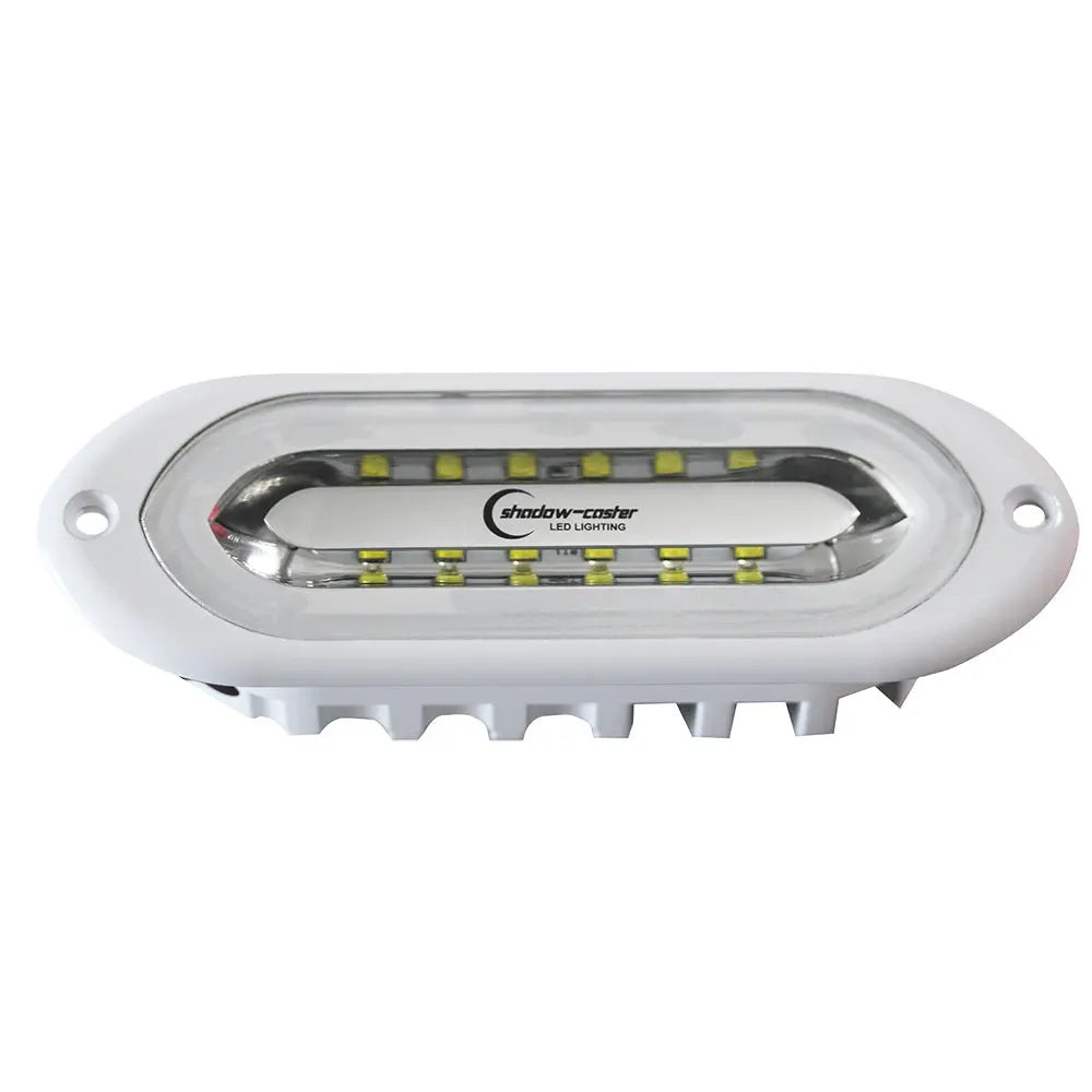 Shadow-Caster SCM-SLF-WBR-WH Flush Mount Spreader Light – White Housing with White/Blue/Red Color Options by Shadow-Caster LED Lighting