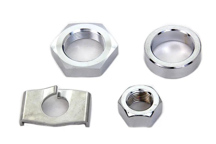 Colony Chrome Rear Axle Nut and Lock Kit for Harley Davidson WL (1930-1939) by Colony